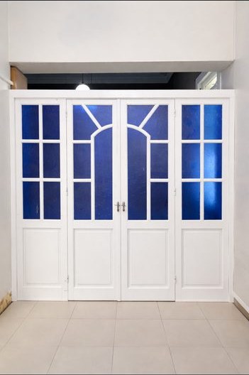 White French doors with glazing
